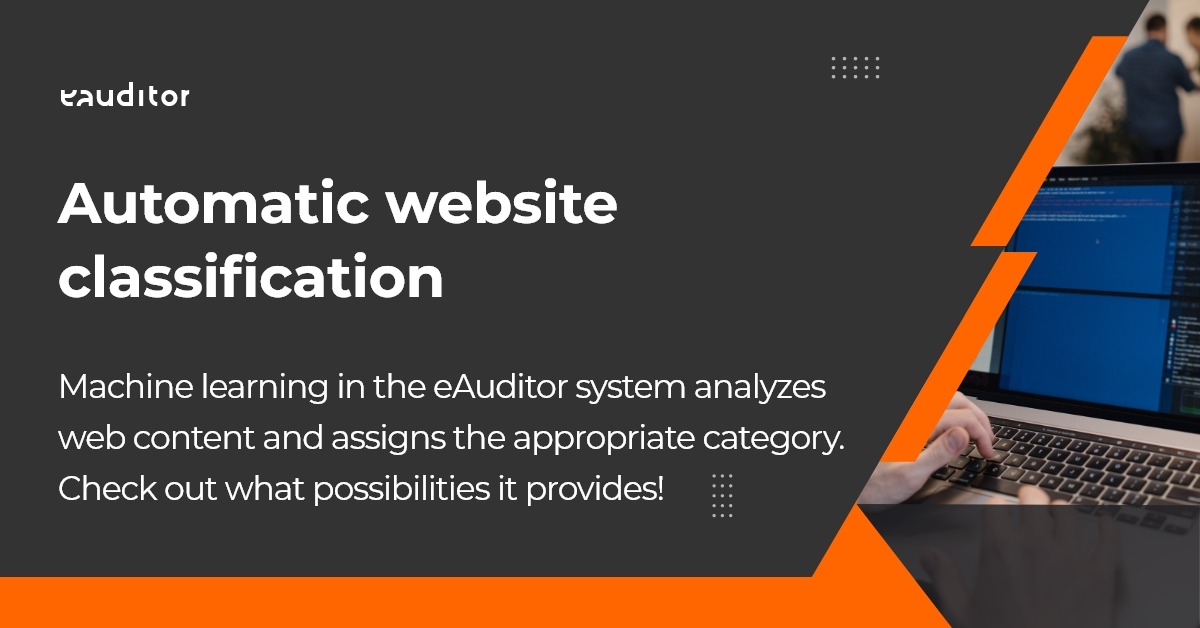 Automatic classification of websites in the eAuditor systemAutomatic classification of websites in the eAuditor system